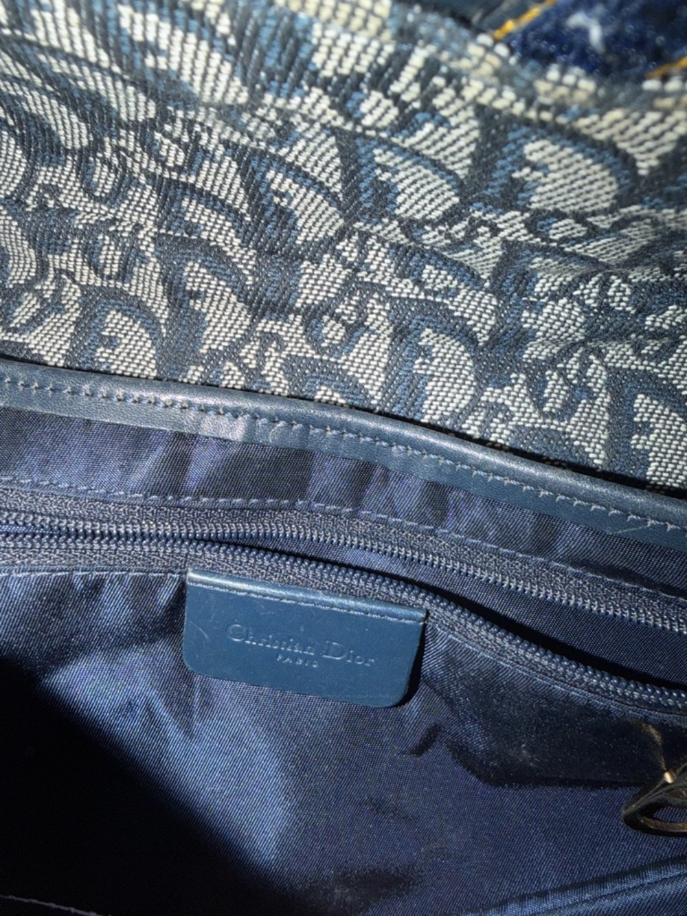 Christian Dior Blue Denim Monogram Saddle Bag (circa 1999/2000) - Picture 6 of 6